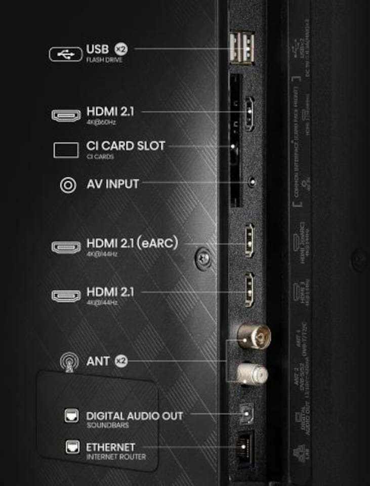 image 1 of Hisense 55E7QTUK-PRO 55inch 4K UHD QLED SMART TV WiFi Dolby Atmos