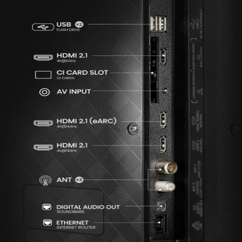 image 1 of Hisense 55E7QTUK-PRO 55inch 4K UHD QLED SMART TV WiFi Dolby Atmos