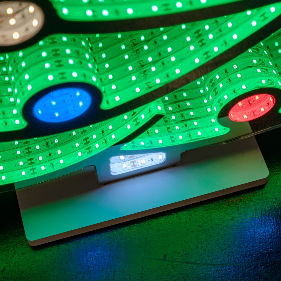 image 1 of 60cm Light up Christmas Tree Infinity Decoration with Multi-Coloured LEDs