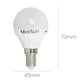 image 2 of ValueLights 6 Pack E14 White Plastic Golfball LED 4W Cool White 6500K 400lm Light Bulb