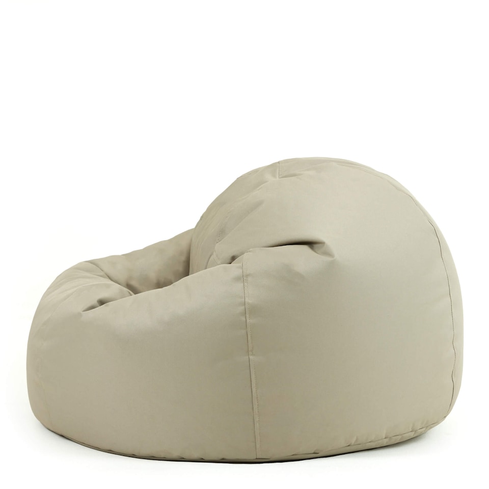 image 1 of Adult Classic Beanbag Outdoor Waterproof Bean bags Ready Filled - Stone, 2 Pack