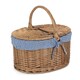 image 8 of Light Steamed Oval Lidded Wicker Basket with Lining Cream | Cream | One Size