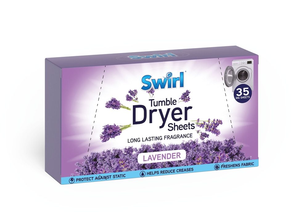 image 1 of Pack of 35 Swirl Laundry Sheets Lavender