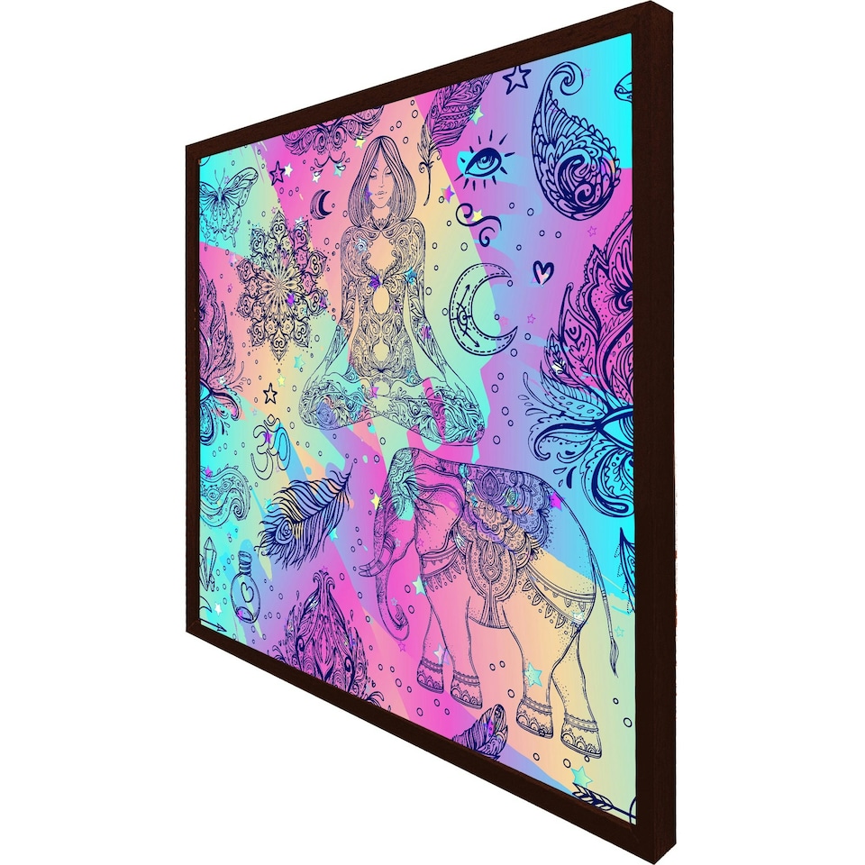 image 1 of Colourful rainbow (Picutre Frame) Black | M