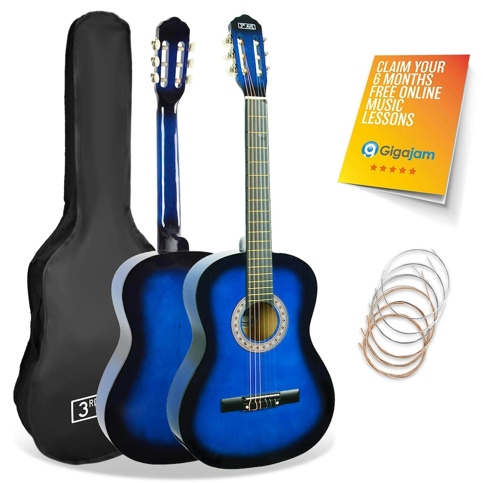 image 1 of 3rd Avenue 3/4 Size Classical Guitar Pack Brown