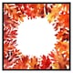 image 1 of Circled autumn leaves (Picture Frame) Black | M