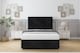 image 1 of Sloomy Lisbon Black Naples Divan Bed With Mattress 2 Drawers Left Side With 26" Strutted Headboard & 12" Matching Footboard 4'6 Double | Black | Black | Double | 1