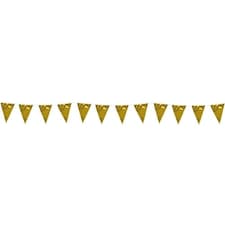 Metallic Gold Foil Pennant Bunting 10m