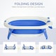 image 4 of HOMCOM Foldable Baby Bath Tub Ergonomic with Temperature-Induced Water Plug