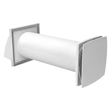 Wall Heat Recovery Ventilator System Kit MVHR Unit 125mm Single Room