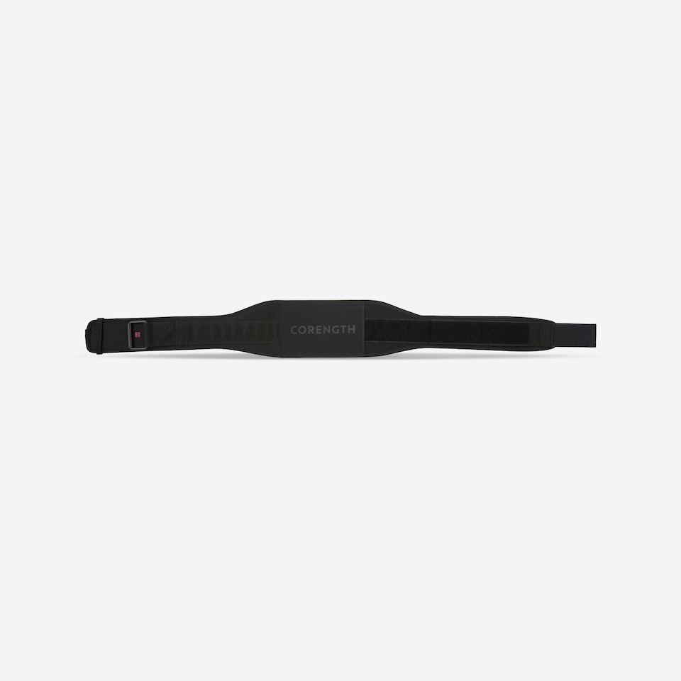 image 1 of Decathlon Weight Training Belt with Dual Nylon Closure - Black