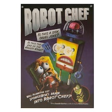 SpongeBob SquarePants Robot Chef Wall Banner - Black/Yellow/White - One Size