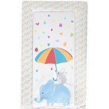 Babycurls Baby Changing Mat Wipe Clean And Waterproof - Raining Hearts | Multi