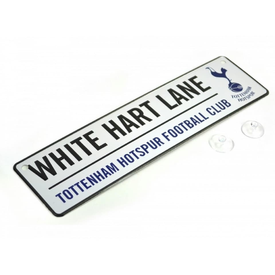 image 1 of Tottenham Hotspur FC Official Football 3D Embossed Metal Hanging Street Sign - White/Navy/Black - One Size