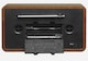 image 5 of Vintage Style Stereo DAB/DAB+ & FM Radio – Grey Wood Cabinet, Bluetooth, Clock Radio Alarm, AUX IN for Smart Phone/Tablet / MP3 Player – Mains or Battery