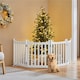 image 2 of Yaheetech 4-Panel Pet Puppy Fence, 50 × 60.5 cm White