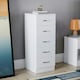 image 2 of Vida Designs Riano 5 Drawer Narrow Chest of Drawers Bedroom Storage, White