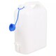image 6 of 20L Plastic Water Jerry Can with Spout & Tap | White | 1