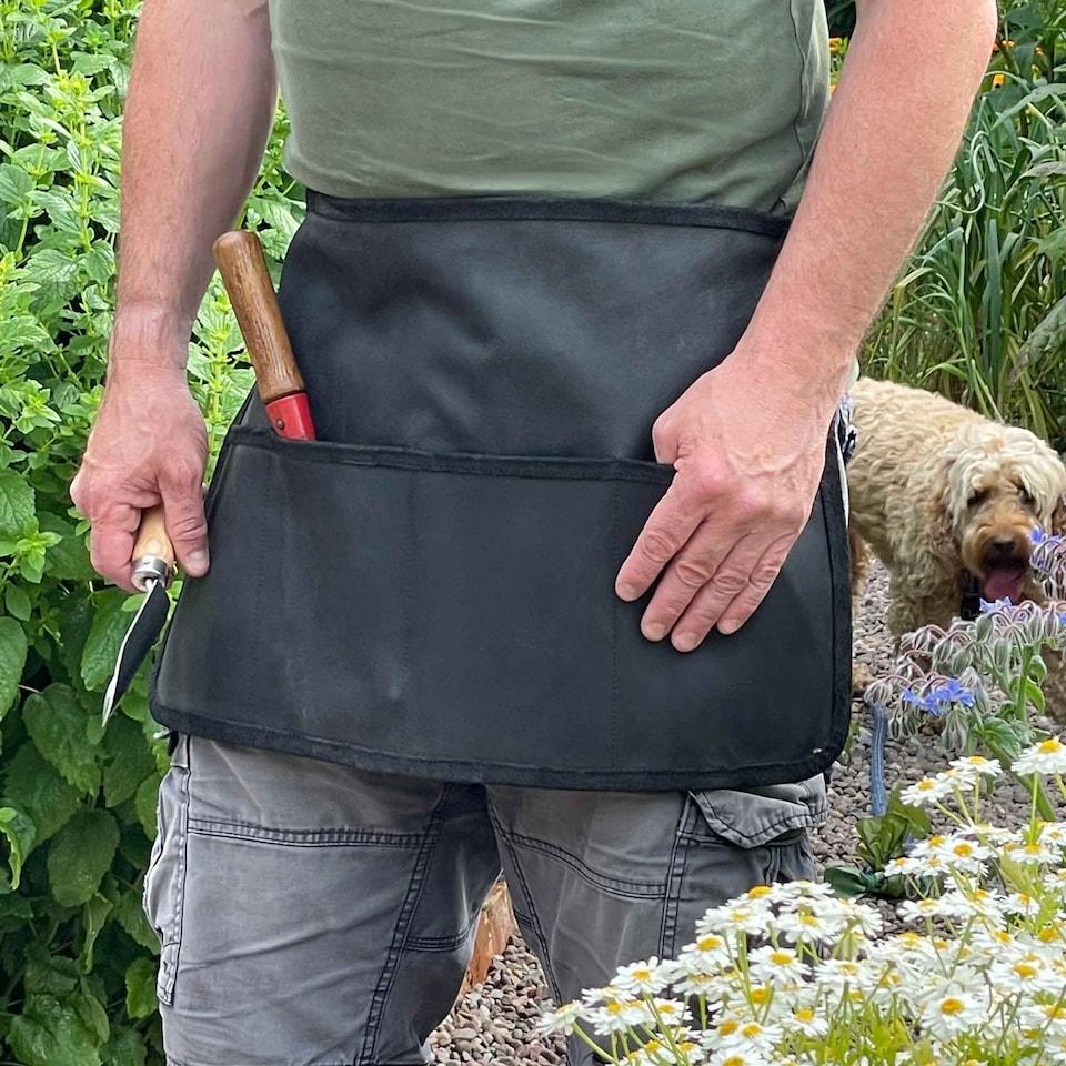 image 1 of Buffalo Leather Gardening Tool Belt