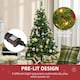 image 5 of HOMCOM 4FT Prelit Artificial Christmas Tree w/ Warm White Light Xmas Decoration