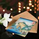 image 4 of Utagawa Hiroshige Japanese Art Card Noto Province Waterfall Bay