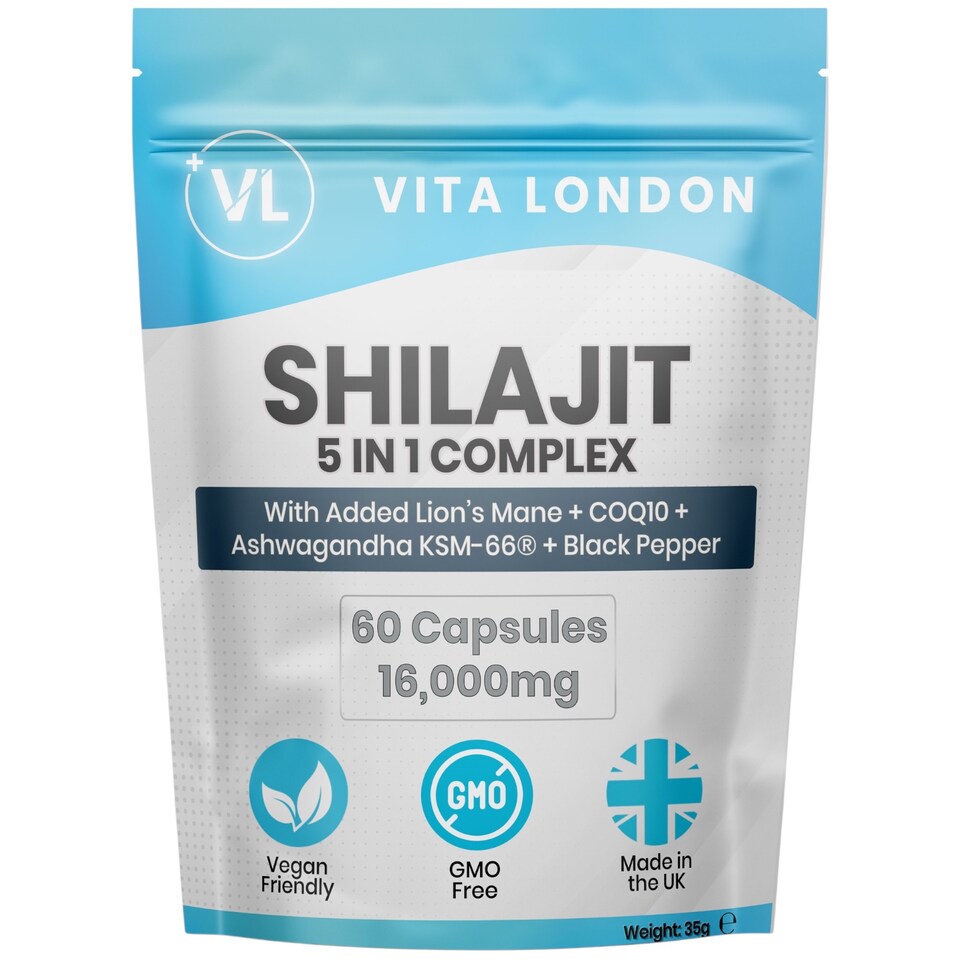 image 1 of Himalayan Shilajit Capsules - 5 In 1 Complex - 16,000mg - 60 Capsules