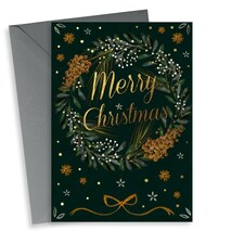 Traditional Wreath Christmas Card