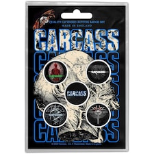 Carcass Button Badge Pack: Necro Head N/A