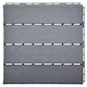 image 1 of Pack of 12 Polydeck PVC Decking Tiles - Grey