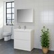 image 2 of Bathroom Back to Wall WC Toilet Unit 500mm Wide - Gloss White- (Arch) | White | White | 1