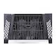 image 7 of 2 Burner Gas BBQ Grill or Pizza Oven with Foldable Tables & Thermometer - V01GQ012