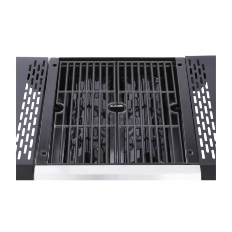 image 1 of 2 Burner Gas BBQ Grill or Pizza Oven with Foldable Tables & Thermometer - V01GQ012