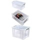image 3 of 2 x 10 Litres Multipurpose Strong Reinforced Clear Snap Closure Storage Containers With Lids & Handles Clear