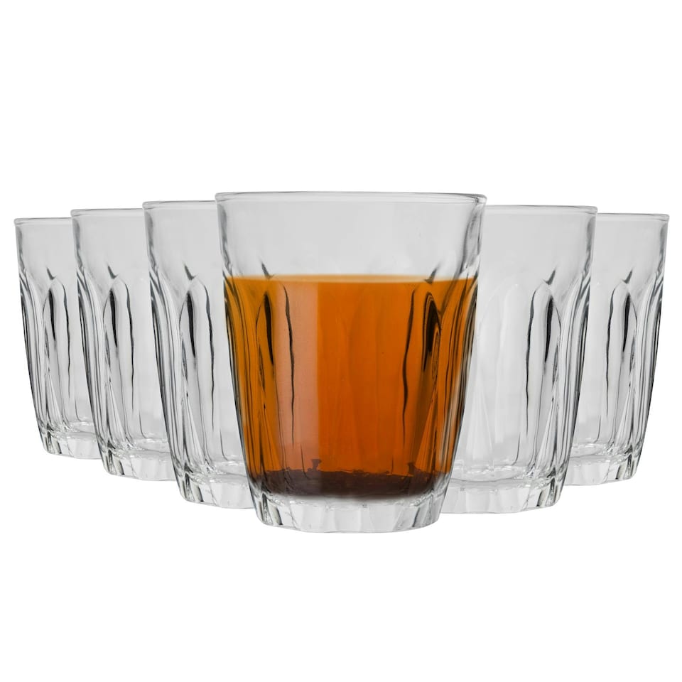 image 1 of Duralex Provence Water / Juice Traditional Tumbler Glasses - 160ml - Pack of 6 Clear