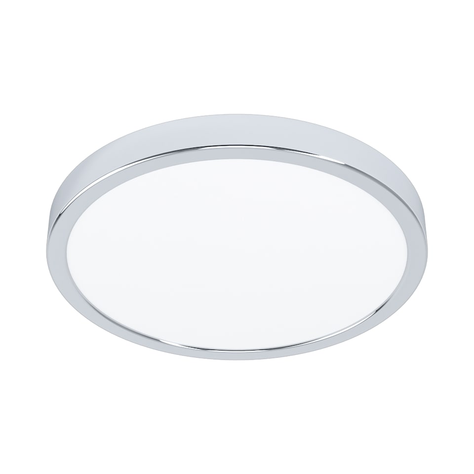 image 1 of EGLO Fueva 6 Chrome LED Ceiling Light, 27cm | Black