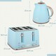 image 7 of HOMCOM 1.7L Kettle and Toaster Set with Defrost Reheat and Crumb Tray,UK Otter thermostat