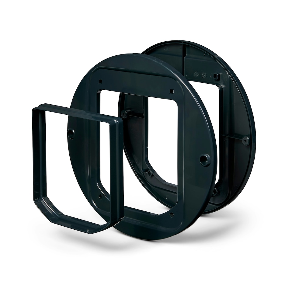 image 1 of Cat Mate Cat Flap Adapter Kit for Walls and Glass Panels – Dark Grey (361G)