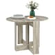 image 6 of HOMCOM Folding Dining Table Foldable Drop Leaf Dinner Table for Kitchen Grey