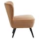 image 3 of Interiors by Premier Darcy Natural Fabric Chair Brown