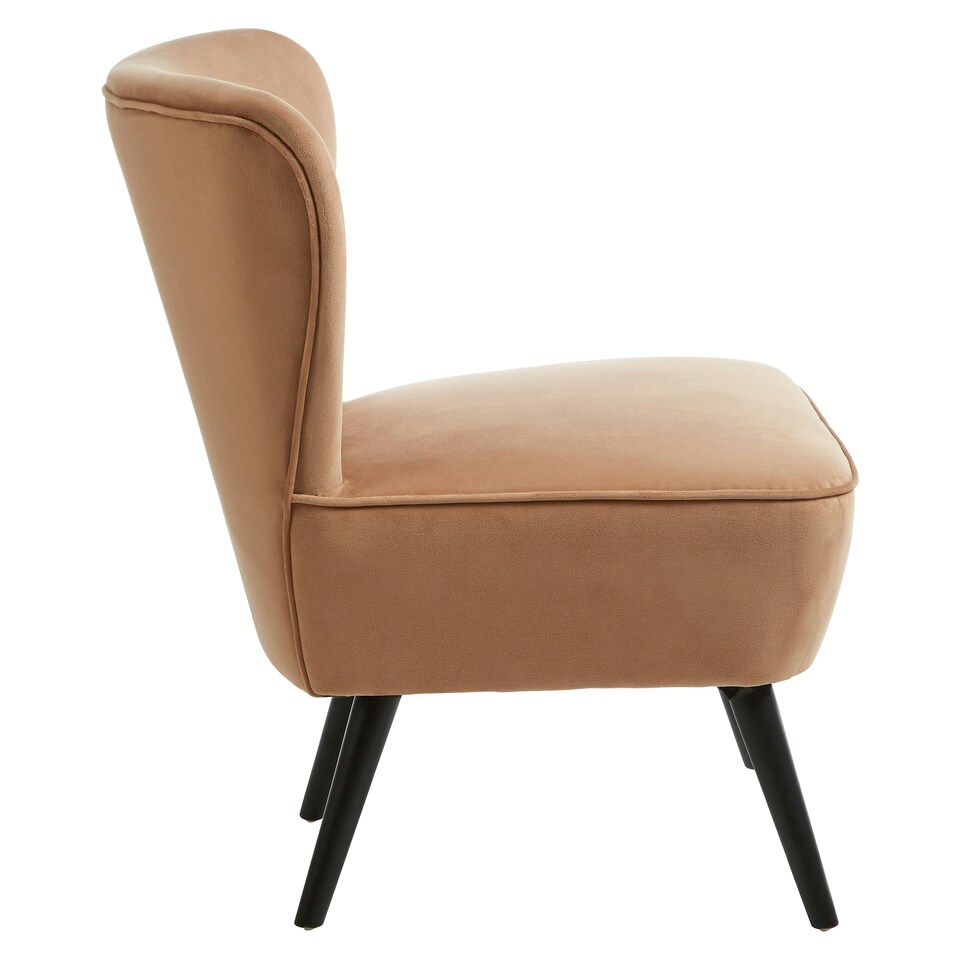 image 1 of Interiors by Premier Darcy Natural Fabric Chair Brown