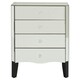 image 1 of Interiors By Premier Sturdy 4 Drawer Chest, Functional Design Sturdy Chest For Hallway, Tall 3 Drawer Chest For Livingroom Silver