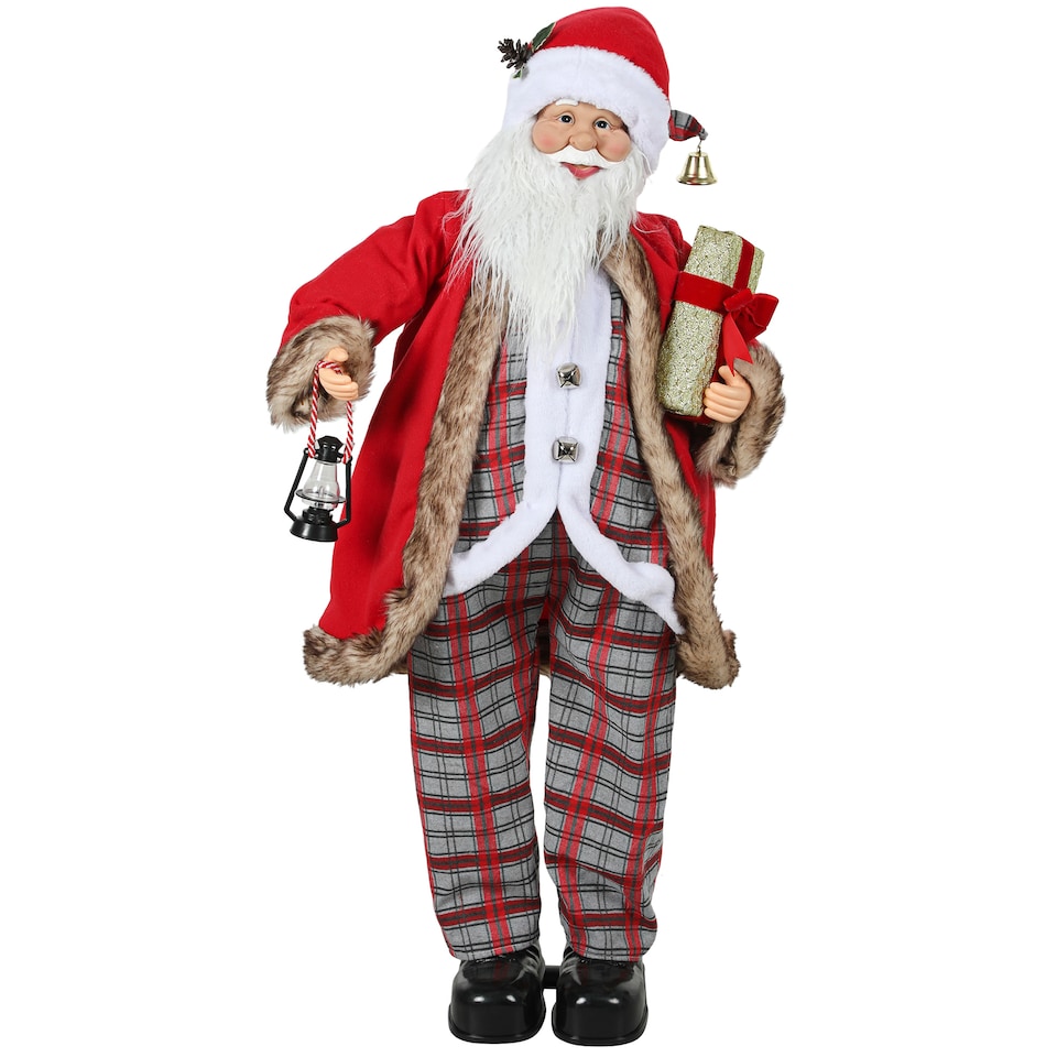 image 1 of HOMCOM Animated Santa Claus, 141cm Tall Christmas Decoration with Sound Activated and Festive Music for Party