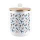 image 1 of Sea Art Food Waste Caddy - Metal 2L Decorative Kitchen Compost Bin