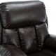 image 5 of Chester Dual Motor Rise Recliner Heat and Massage Bonded Leather Chair (Brown)