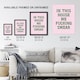 image 3 of In This House We Swear Pink Green Funny Cheeky Huge Wall Art Print 18X24 In
