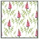 image 4 of Pink & green leaves (Picture Frame) White | XL