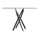 image 1 of Furniturebox Leonardo Black Leg Console Table