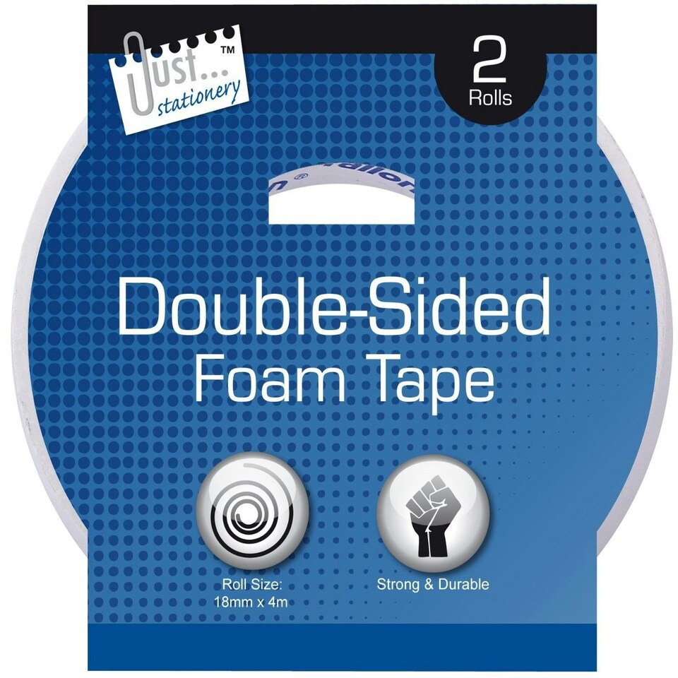 image 1 of Just Stationery 4m Double Sided Foam Tape