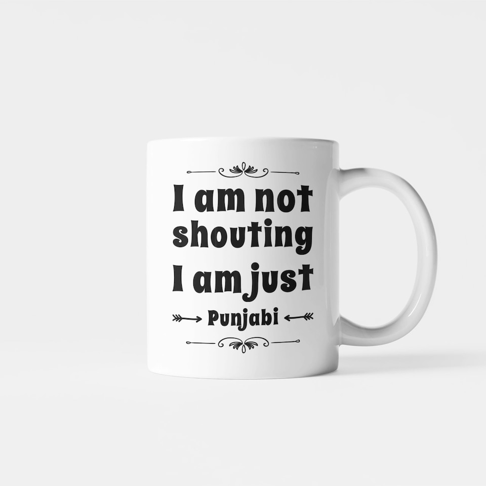 image 1 of I Am Not Shouting Punjabi Gift Mug