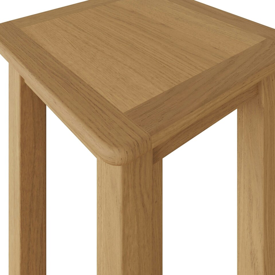 image 1 of Taberno Oak End Side Table Natural Oak Brown